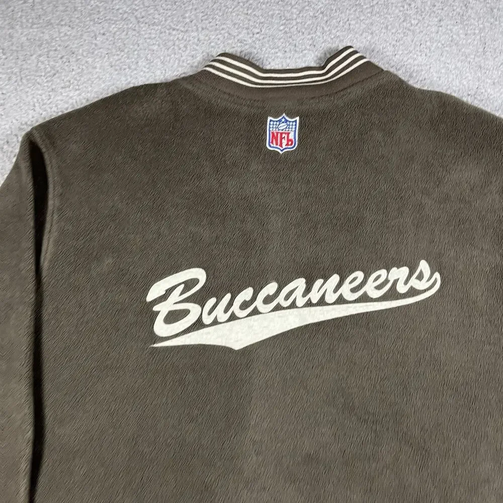 Tampa Bay Buccaneers Jacket Mens 2XL Adidas NFL Football Team VTG Bomber Snap - Picture 13 of 16